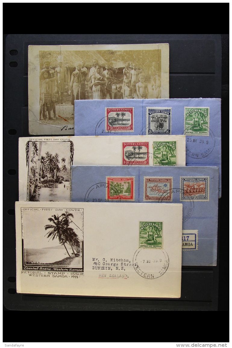 OCEANIA COVERS GROUP An Interesting 20th Century Selection That Includes An Early Tonga Sepia/white PPC, A Group... - Altri & Non Classificati