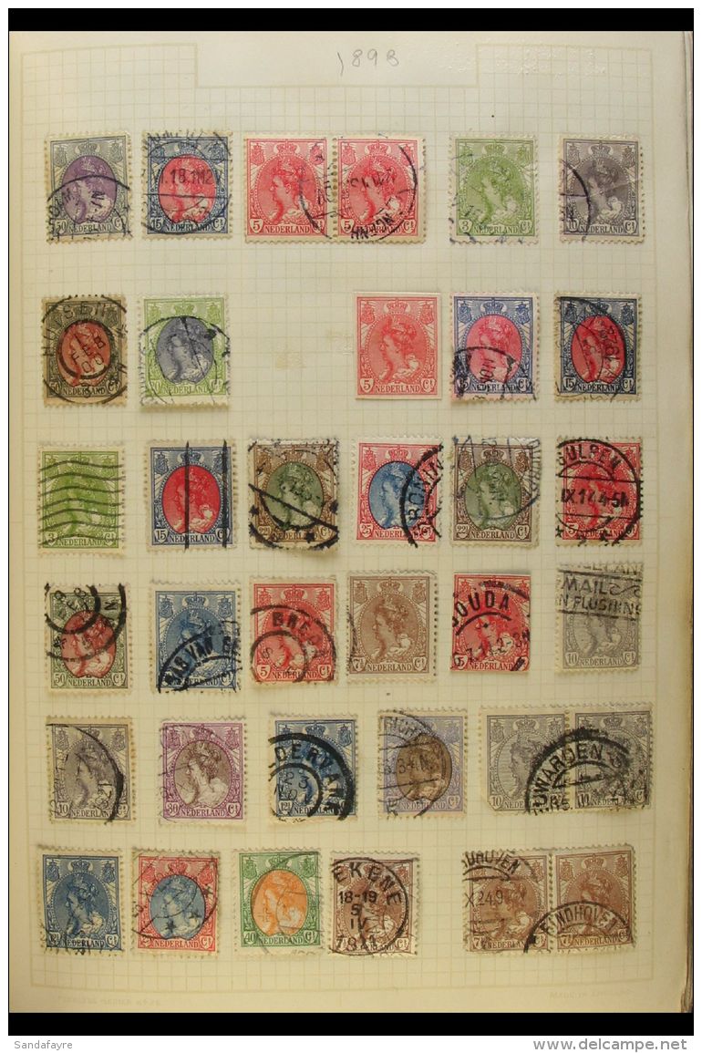 EUROPEAN HOARD IN 7 ALBUMS 1880s To 1970s Mint &amp; Used Ranges (often Lightly Duplicated) In 7 Old Spring Back... - Sonstige & Ohne Zuordnung