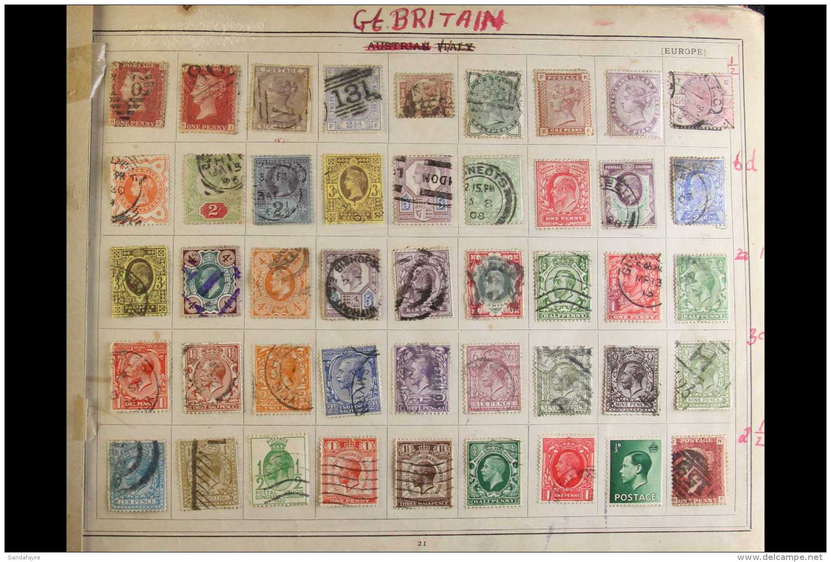 1850s - 1930s OLD TIME WORLD COLLECTION. A Mint &amp; Used (mostly Used), All Different Collection Presented In A... - Altri & Non Classificati