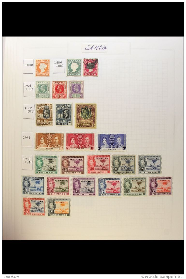 BRITISH COMMONWEALTH A Chiefly All Different Mint And Used Collection In A Matching Pair Of Albums, Includes Good... - Andere & Zonder Classificatie