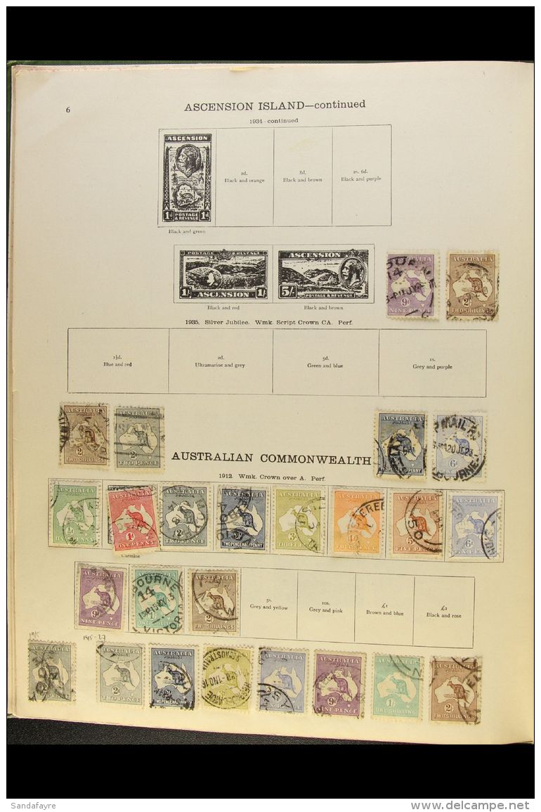 ATTRACTIVE BRITISH COMMONWEALTH COLLECTION 1850's-1935 Interesting Mint &amp; Used Collection In A 'New Ideal'... - Sonstige & Ohne Zuordnung