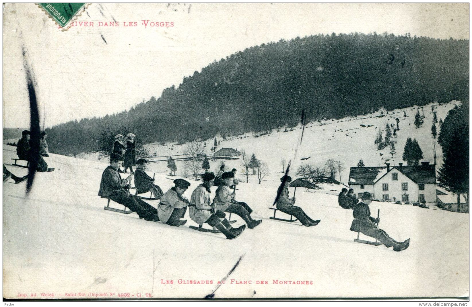 N°38326 -cpa Hiver Dans Les Vosges- - Sports D'hiver