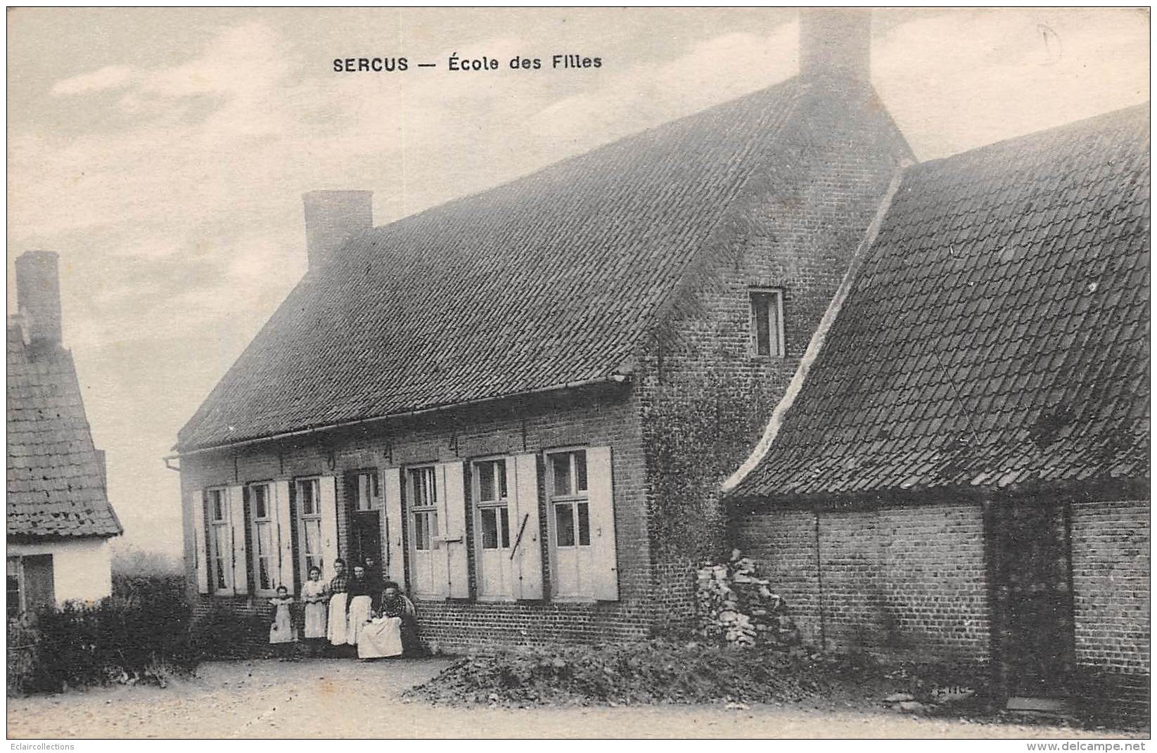 Sercus      59      Ecole De Filles      (voir Scan) - Andere & Zonder Classificatie