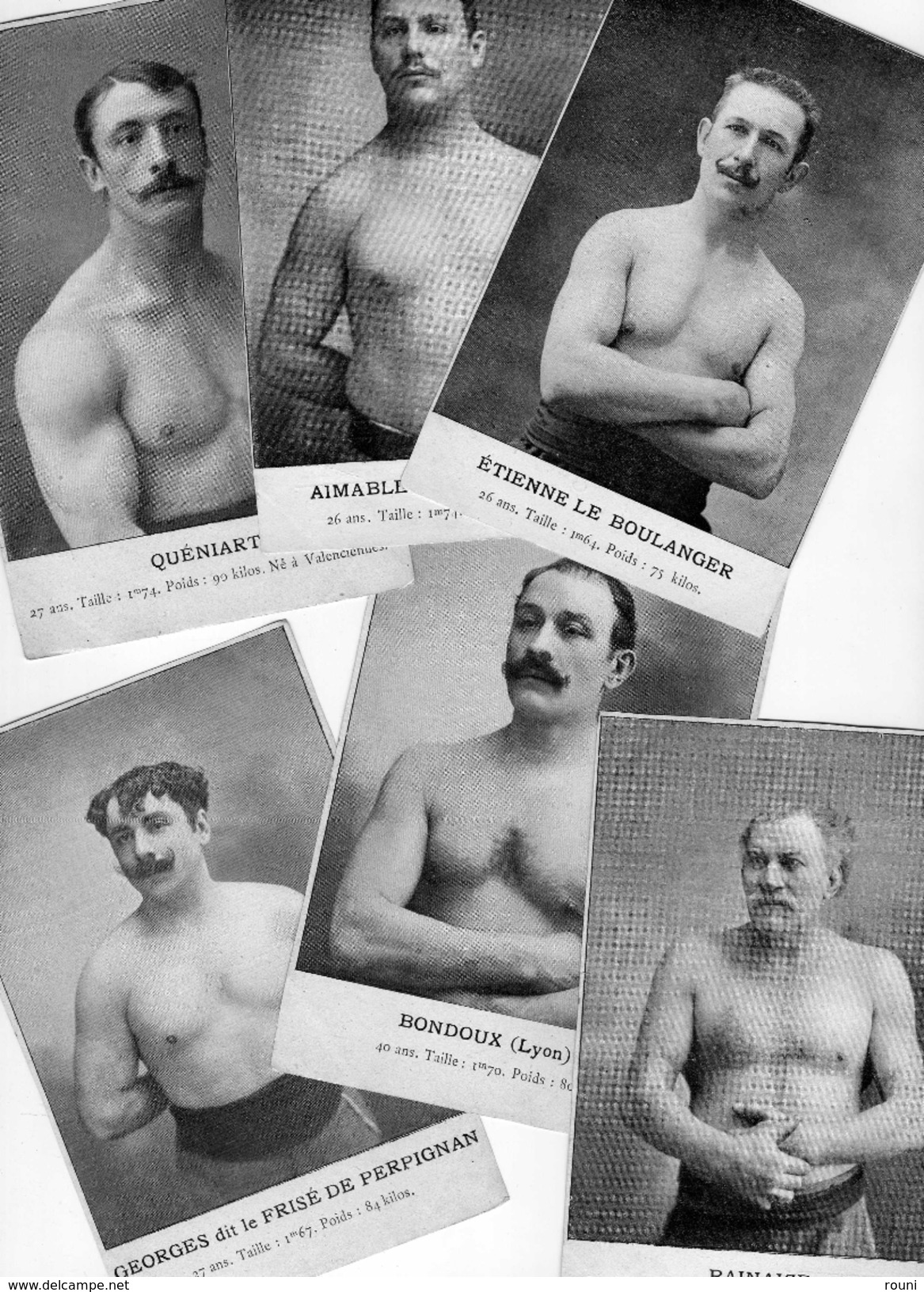 Les Grands Lutteurs - Photos Découpées Dans Revues De Photo (45 Français+ 15 étrangers)copies De La Collection WALERY - Sonstige & Ohne Zuordnung