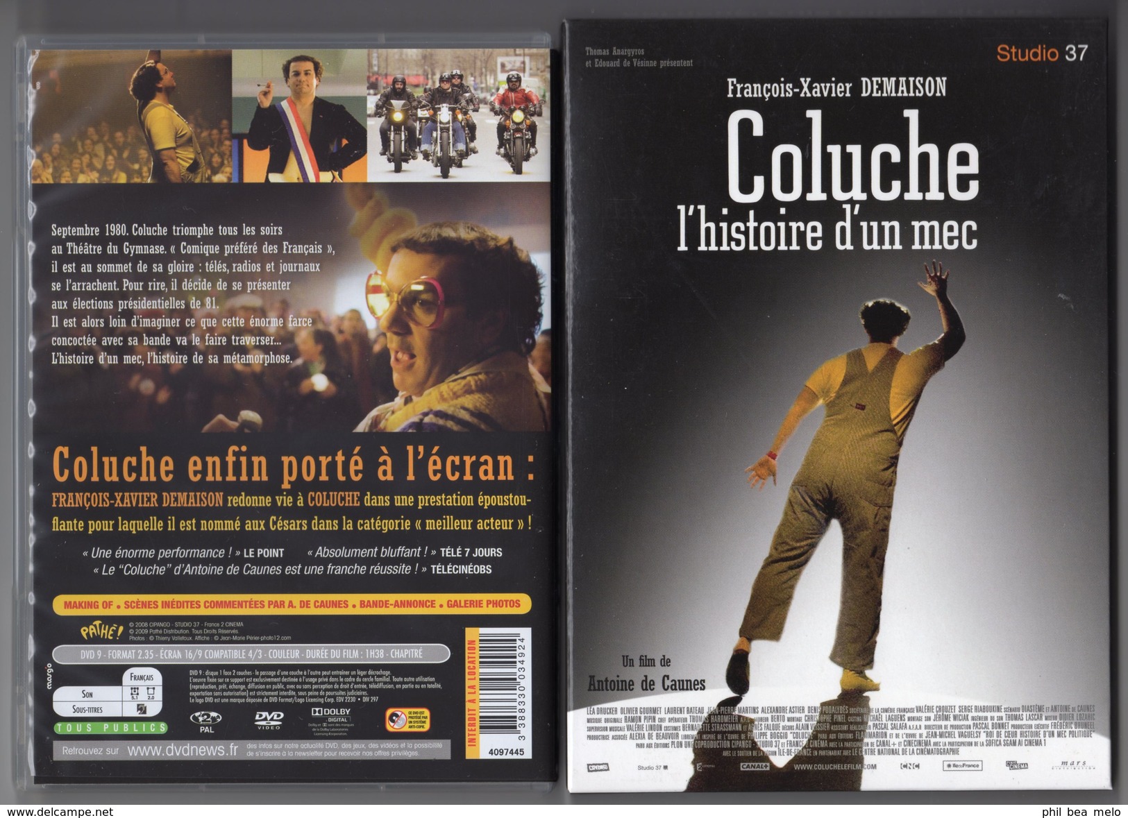 CINEMA - DRAME - DVD - COLUCHE L'HISTOIRE D'UN MEC - FRANCOIS-XAVIER DEMAISON - Drame