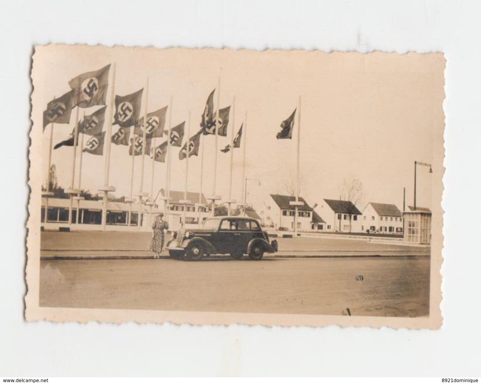 Düsseldorf - Exposition During World War 2 - Nazi Flags - War, Military