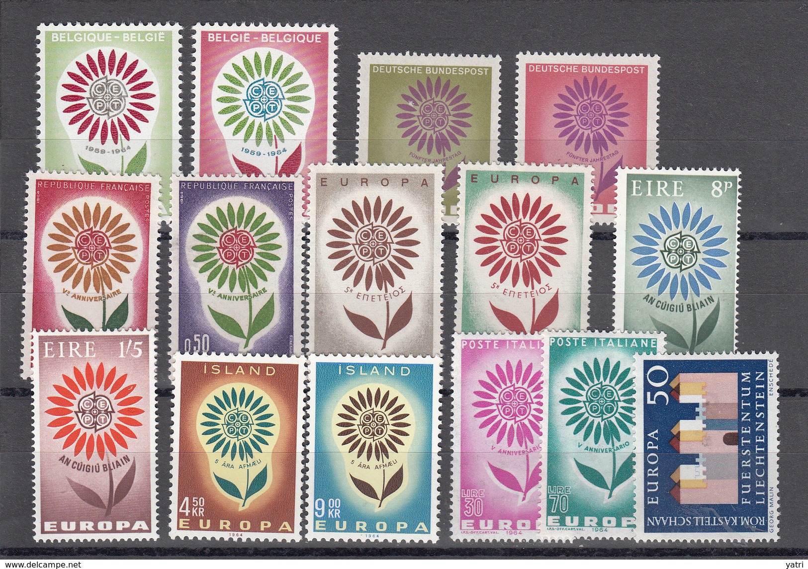 Europa CEPT - Annata Completa - 1961 ** Complete Year Set - Années Complètes