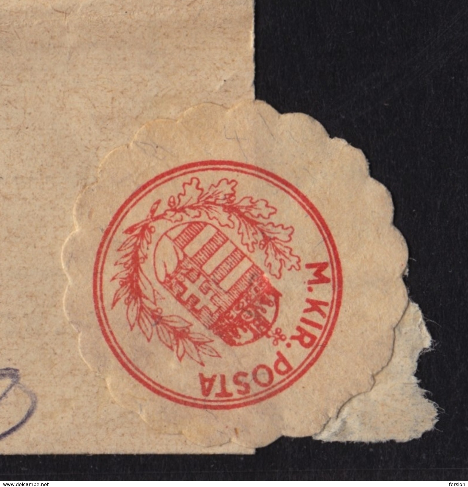 TELEGRAPH TELEGRAM 1943 Hungary - Budapest - Close Label Vignette - 1943 Ed. - Telegraphenmarken