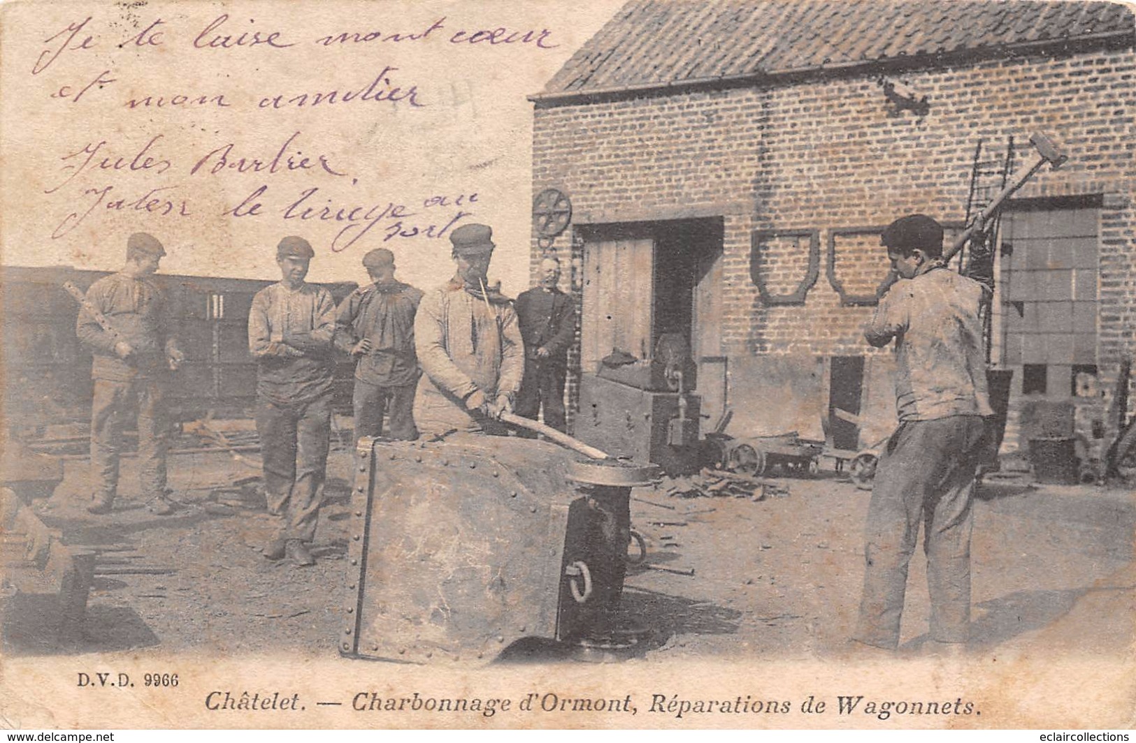 Châtelet     Belgique        Charbonnage D'Ormont .Réparations De Wagonnets   (voir Scan) - Sonstige & Ohne Zuordnung