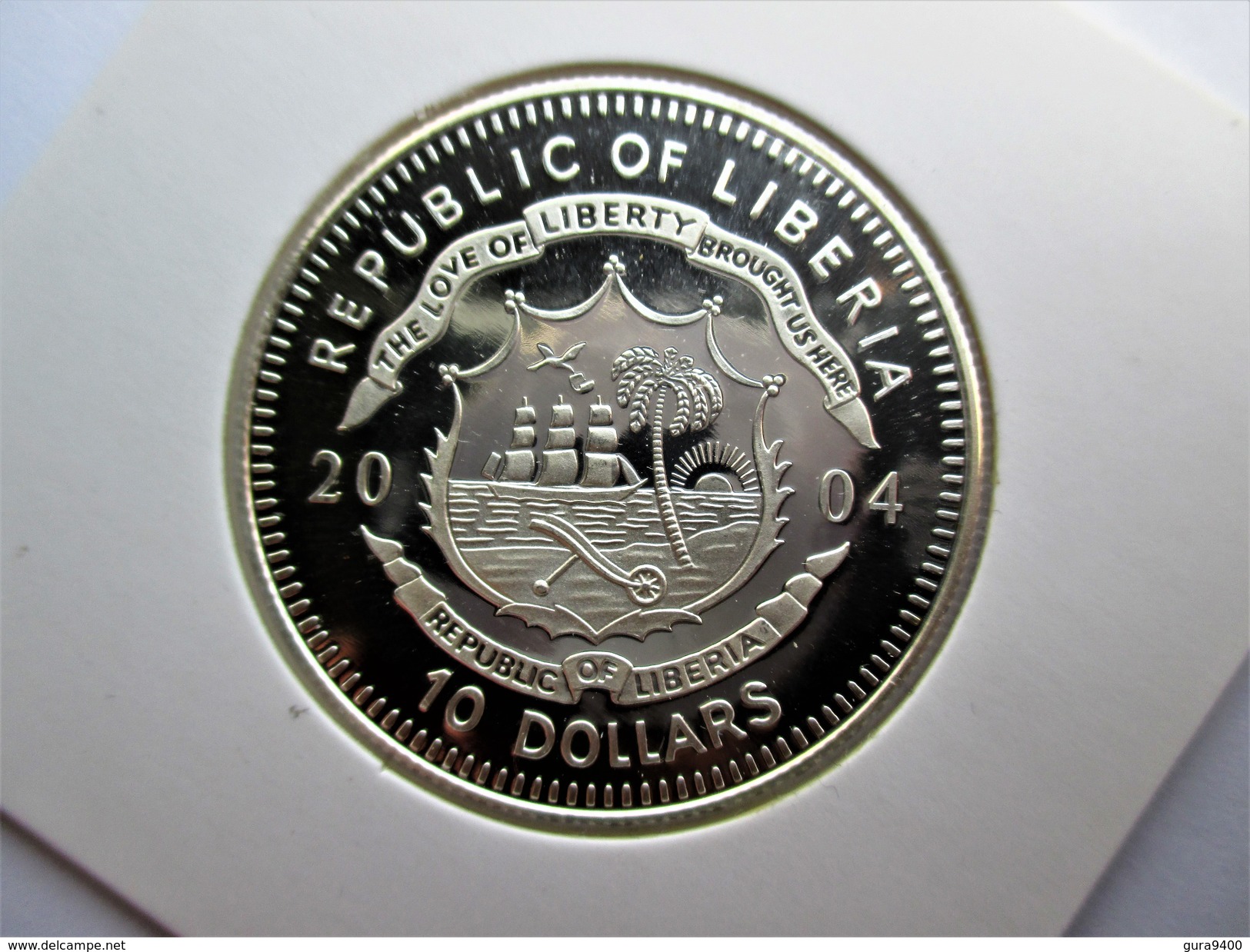 Liberia, 10 Dollars, 2004 ,100 Years Of Football - Liberia