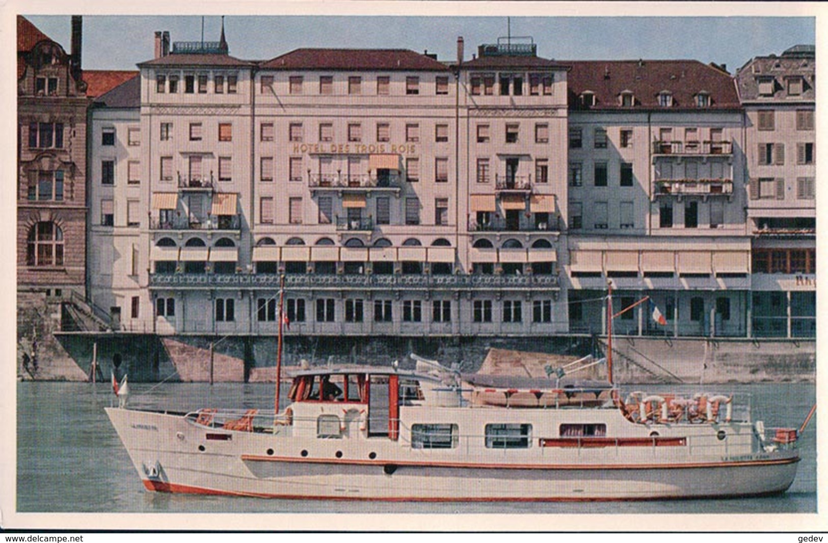 Basel, Hotel Drei Könige Am Rhein, Bateau (5390) - Bâle