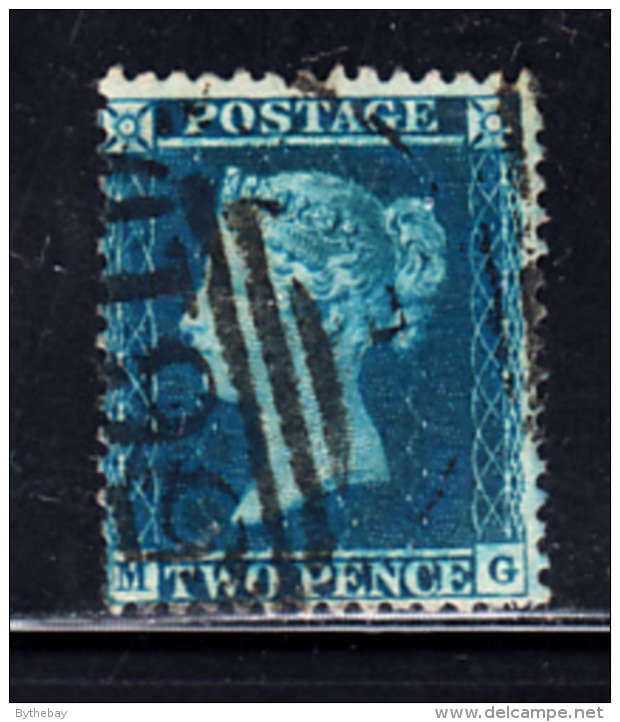 Great Britain Used #17 2p Victoria Position MG Hairlines - Gebraucht