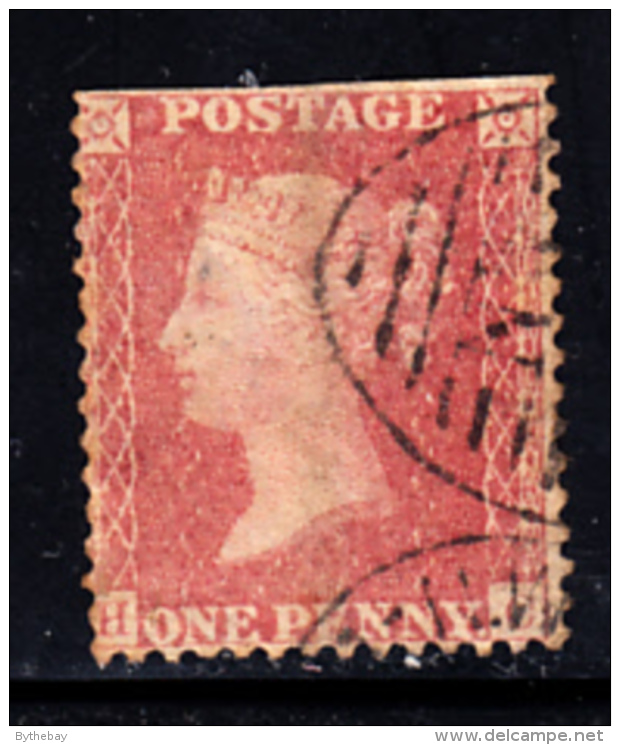 Great Britain Used #20 1p Victoria Position HC - Usados