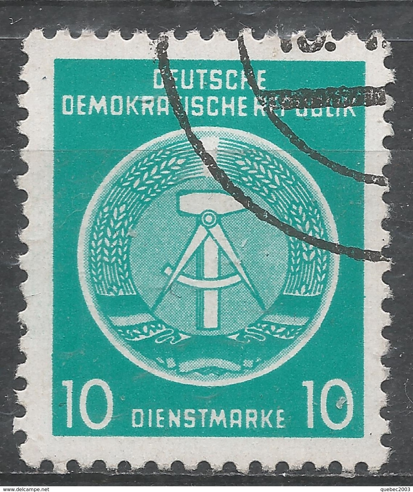 German Democratic Republic 1954. Scott #O4 (U) Arms Of Republic * - Autres & Non Classés