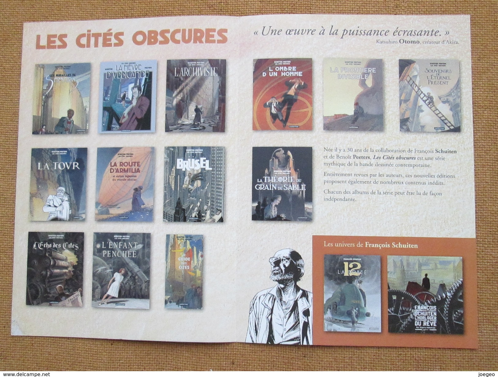 Schuiten - Peeters / Revoir Paris + depliant Casterman