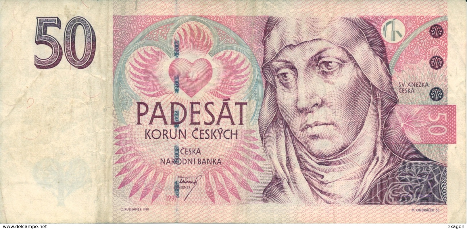 Banconota  Da  50  KORUN    REPUBBLICA  CECA  - ANNO / 1997. - Repubblica Ceca