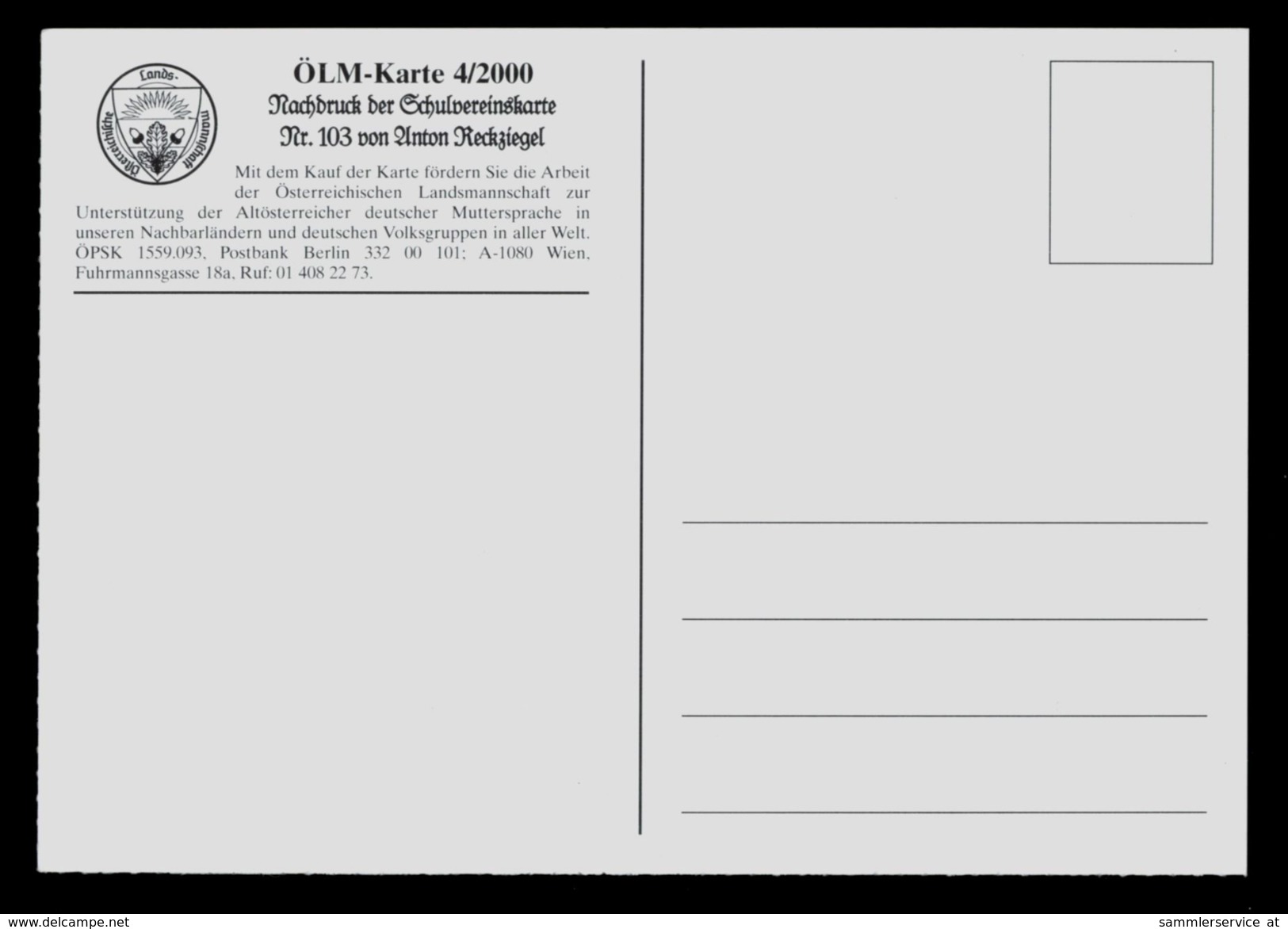 [006] Turnen Am Barren, Österreichische Landsmannschaft Nr. 4-2000, Repro DSV Nr. 103 - Other & Unclassified