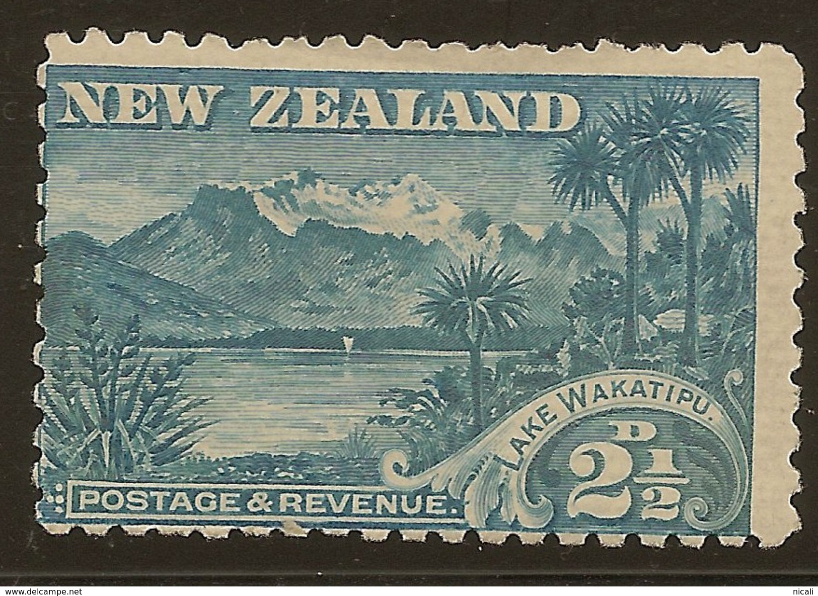 NZ 1898 2 1/2d Lake Wakatipu SG 260 HM #YS224 - Neufs