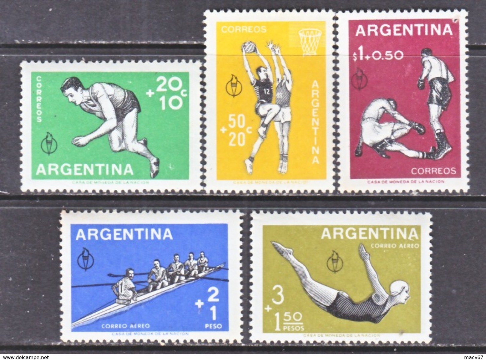 Argentina  B 19-21, CB 15-16  **   SPORTS  PAN-AM  GAMES - Unused Stamps