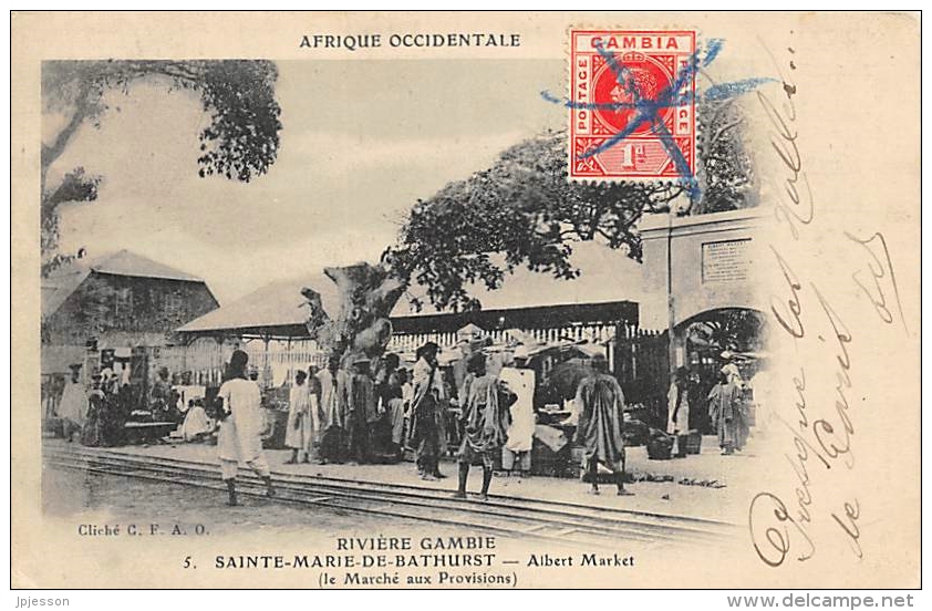 AFRIQUE  GAMBIE  RIVIERE GAMBIE  SAINTE MARIE DE BATHURST  ALBERT MARKET ( LE MARCHE AUX PROVISIONS ) - Gambia