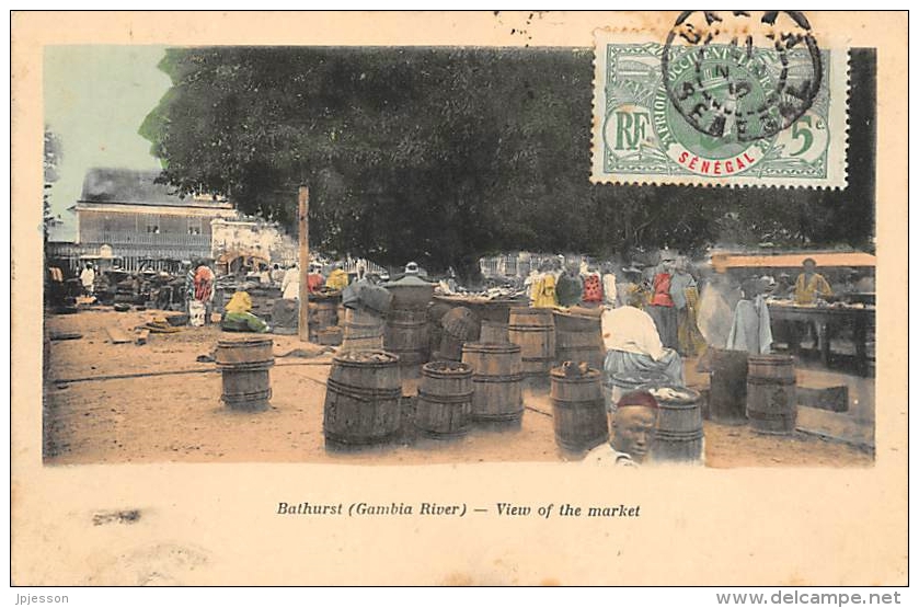 AFRIQUE  GAMBIE  RIVER GAMBIA   BATHURST  VIEW OF THE MARKET - Gambie