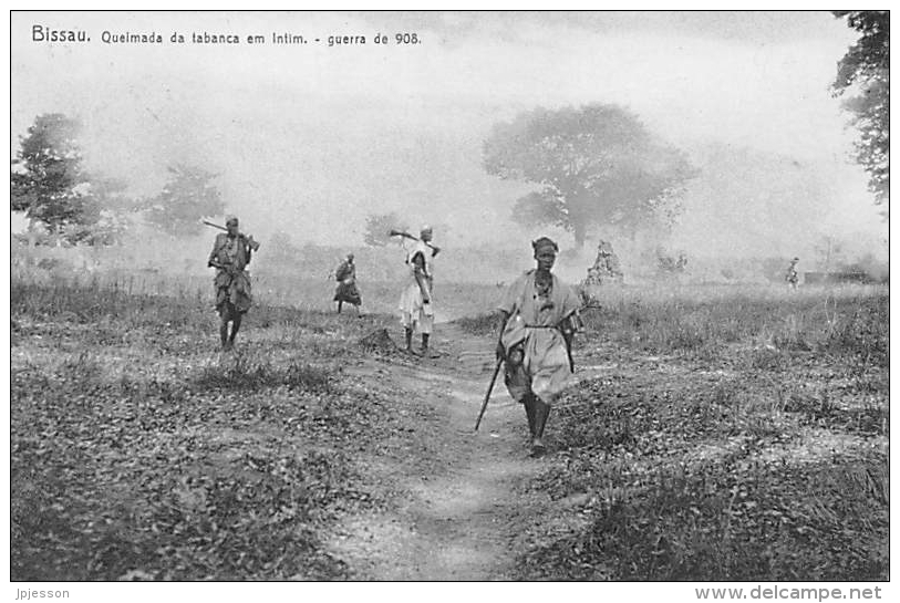 AFRIQUE  GUINEE - BISSAU   BISSAU   QUEIMEDA DA TABANCA EM INTIM   GUERRA DE 1908 - Guinea Bissau