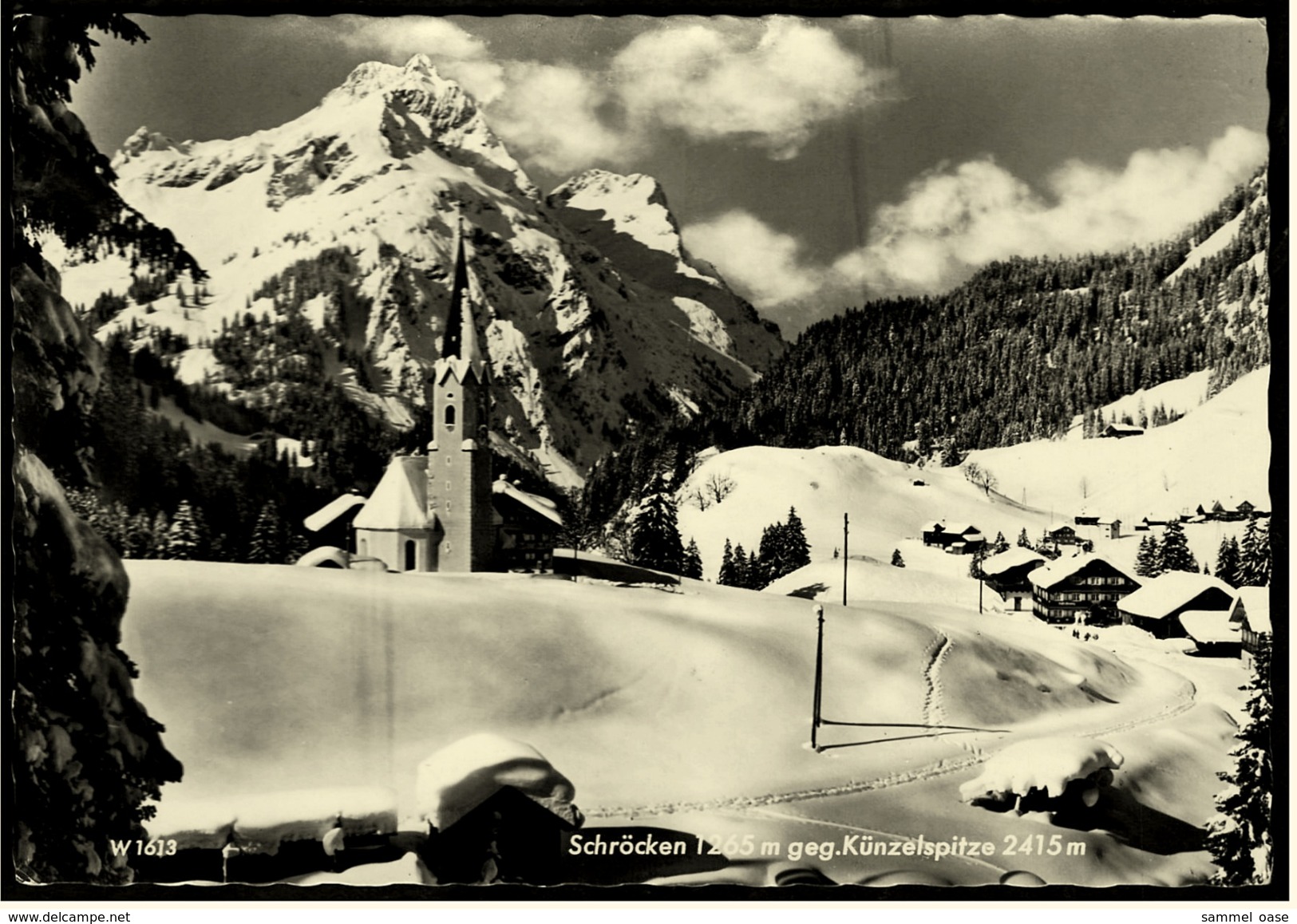 Schröcken Gegen Künzelspitze  -  Foto Risch Lau  -  Ansichtskarte Ca. 1961    (6643) - Schröcken