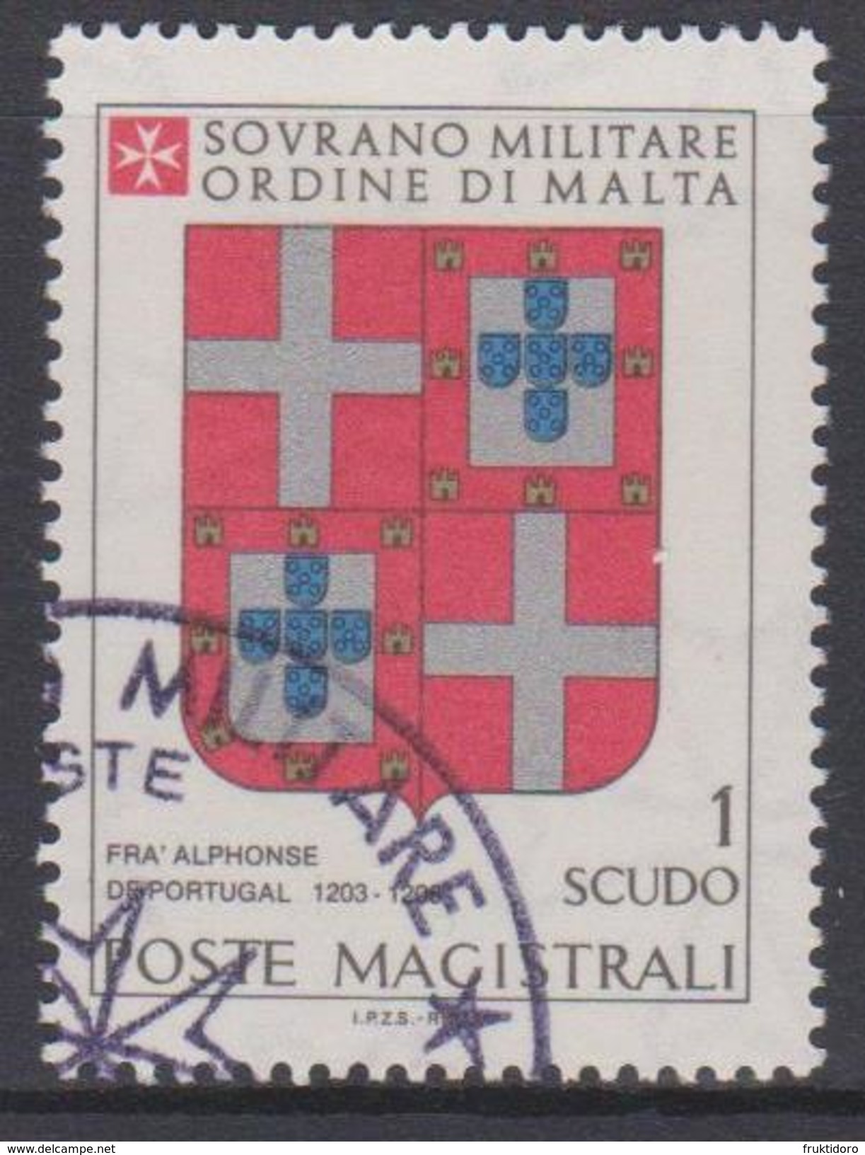 SMOM Sovereign Military Order Of Malta Mi 178 - Coats Of Arms Of The Grand Masters - Alphonse De Portugal - 1980 - Malta (Orde Van)