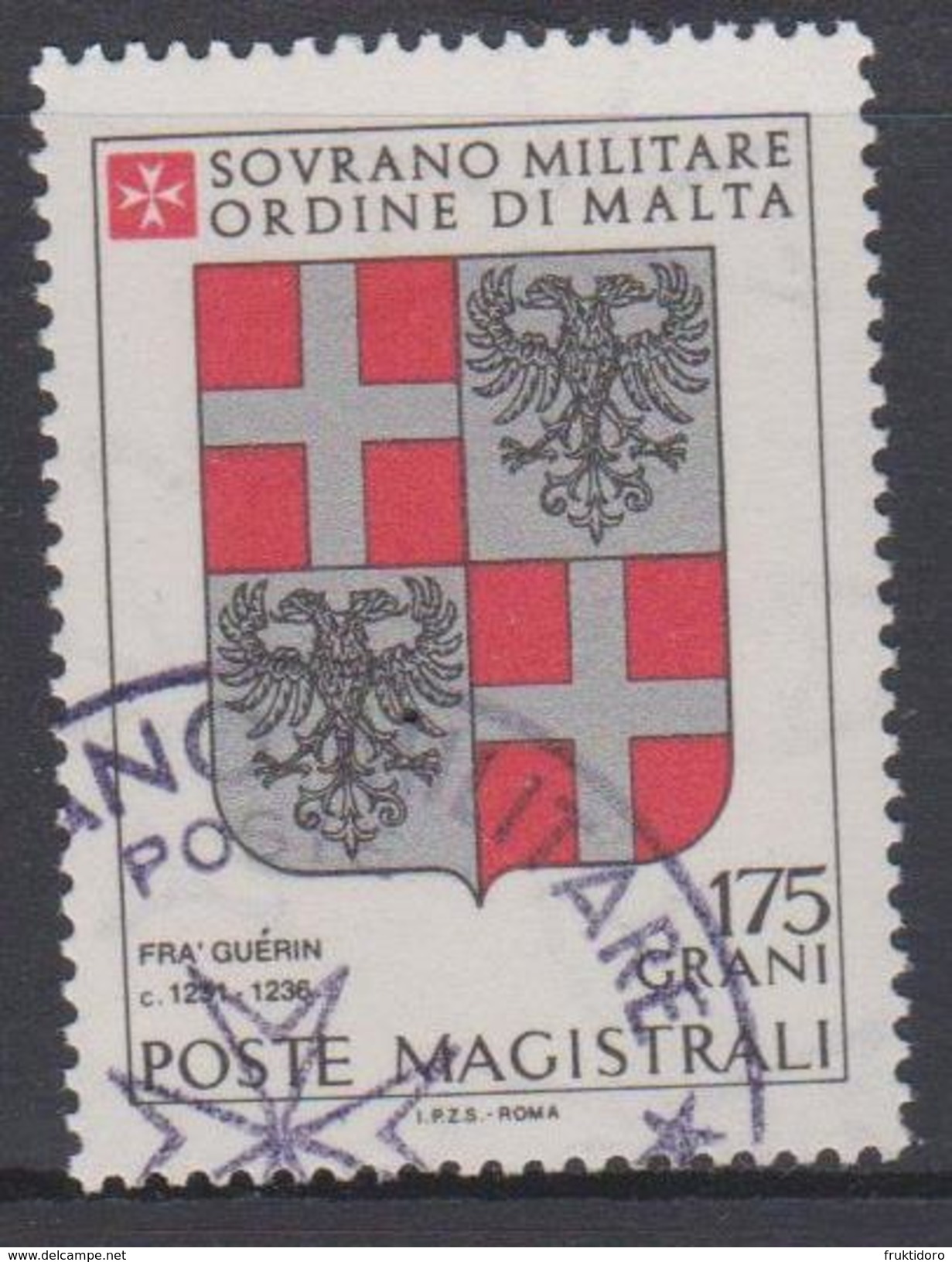 SMOM Sovereign Military Order Of Malta Mi 205 - Coats Of Arms Of The Grand Masters - Gu&#x10D;rin - 1982 - Malta (Orde Van)