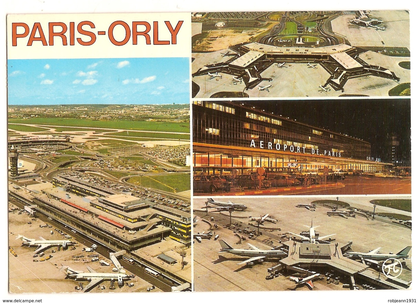 Aeroport De Paris Orly (75) Les Aerogares Sud Et Ouest ( Multivue Aerienne - Avion ) - Aéroports De Paris