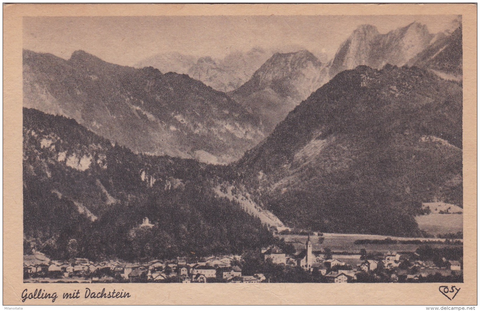 Golling Mit Dachstein (671) * 12. IX. 1947 - Golling