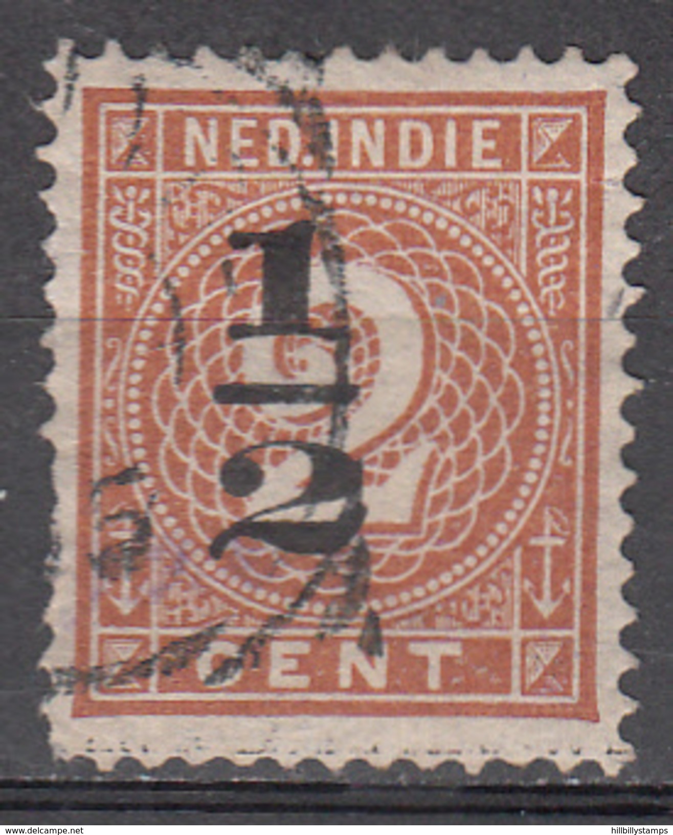 NETHERLANDS INDIES     SCOTT NO. 46    USED        YEAR  1902 - Niederländisch-Indien