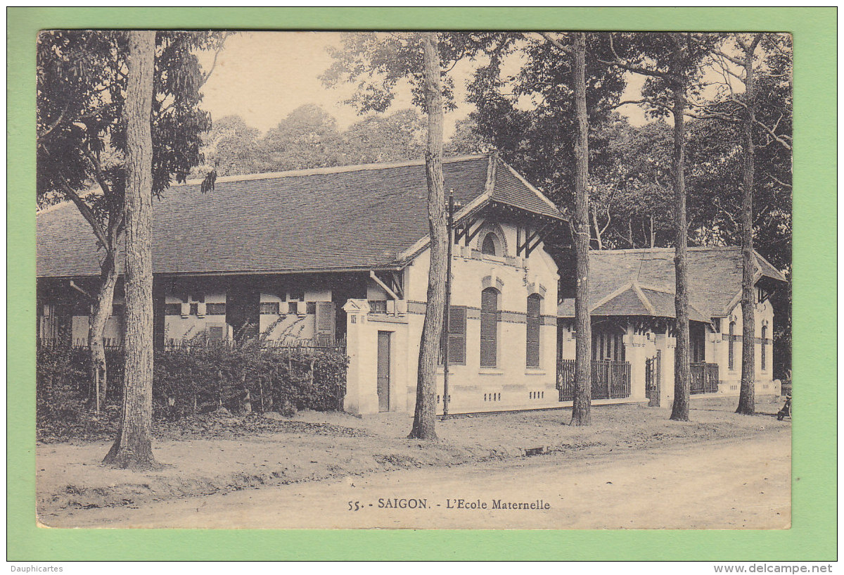 SAIGON : L'Ecole Maternelle. School. 2 Scans. Edition Portail - Vietnam