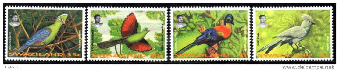 Swaziland - 1995 Turacos Set (**) # SG 654-657 , Mi 652-655 - Cuckoos & Turacos