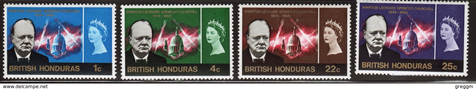 British Honduras  Churchill Commemoration 1966 Part Of An Omnibus Issue. - Sir Winston Churchill