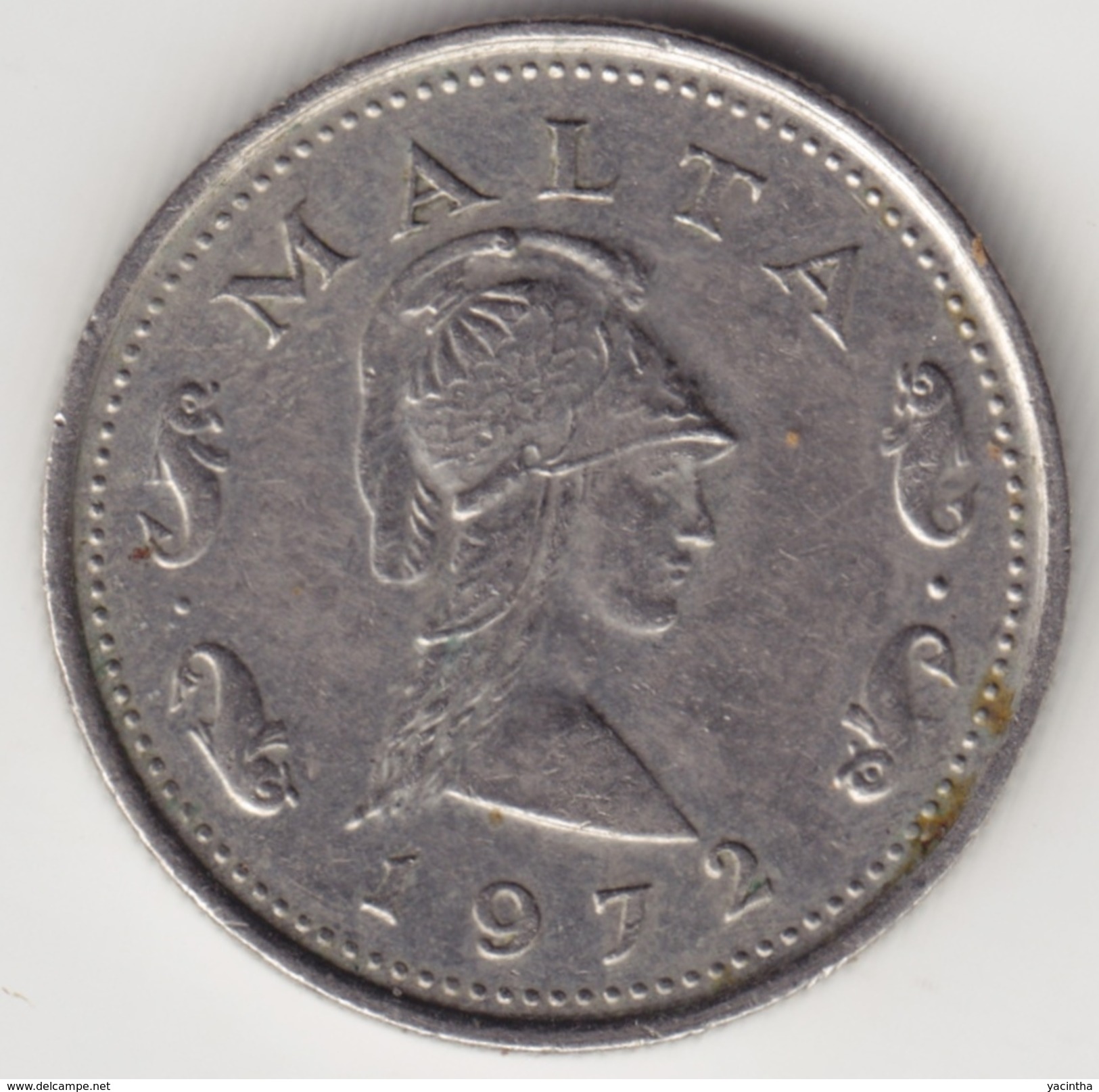 @Y@    Malta  2 Cents  1972    ( 4676 ) - Malte