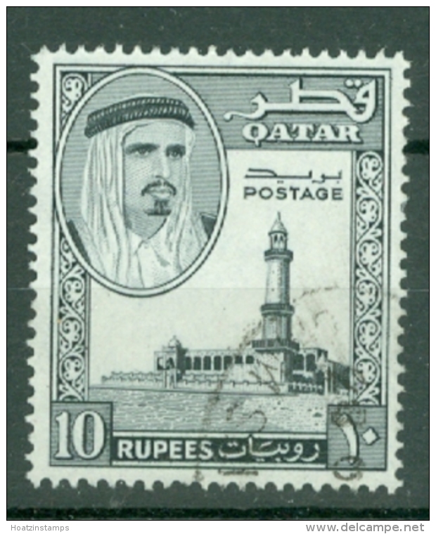 Qatar: 1961   Shaikh Ali Al-Thani    SG37   10R    Used - Qatar