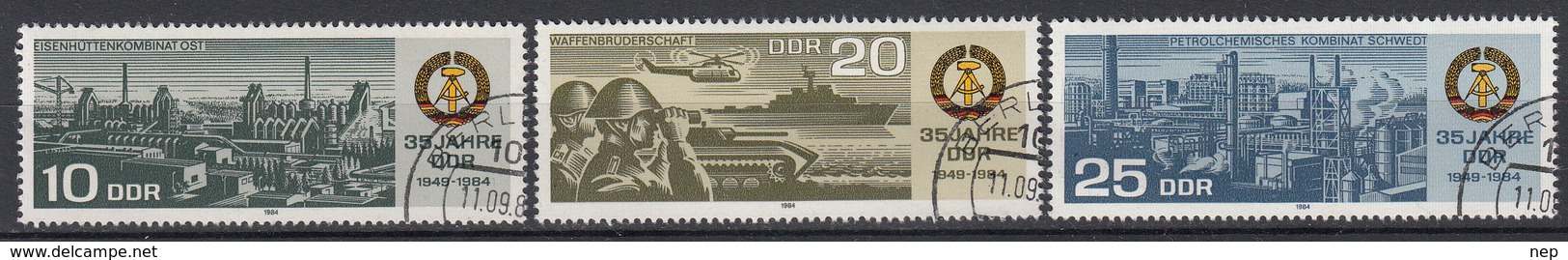 DDR - Michel - 1984 - Nr 2893/95 - Gest/Obl/Us - Gebraucht