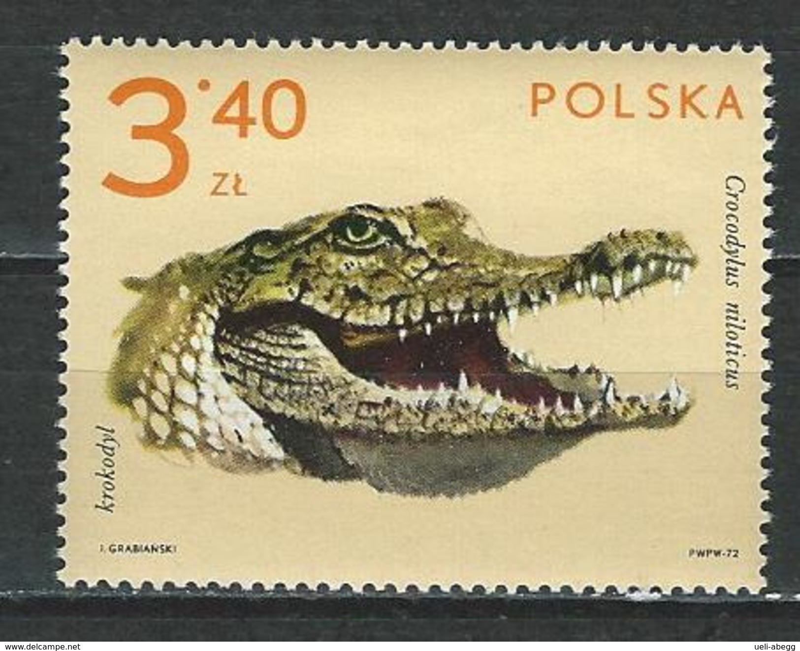 Polen Mi 2167 ** MNH Crocodylus Niloticus - Sonstige & Ohne Zuordnung