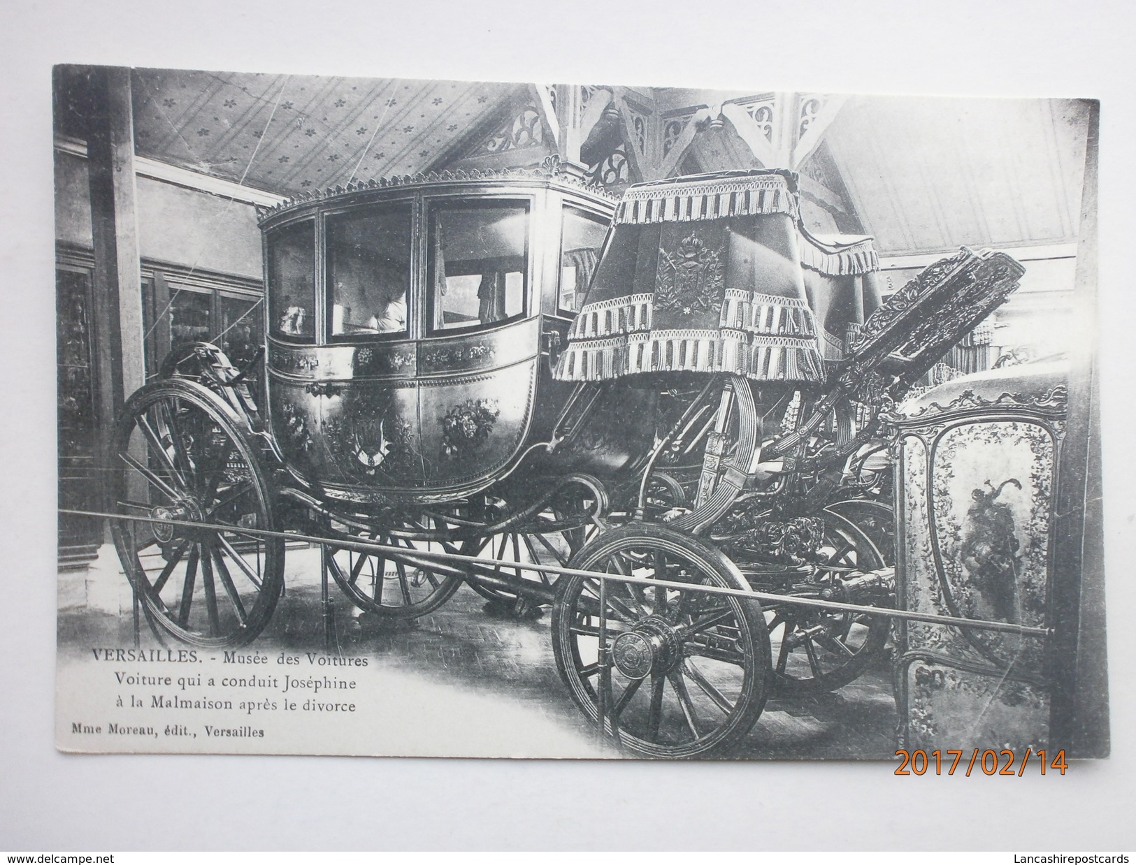 Postcard Musee Des Voitures Versailles Carriage Used By Josephine ?  My Ref B1768 - Museum