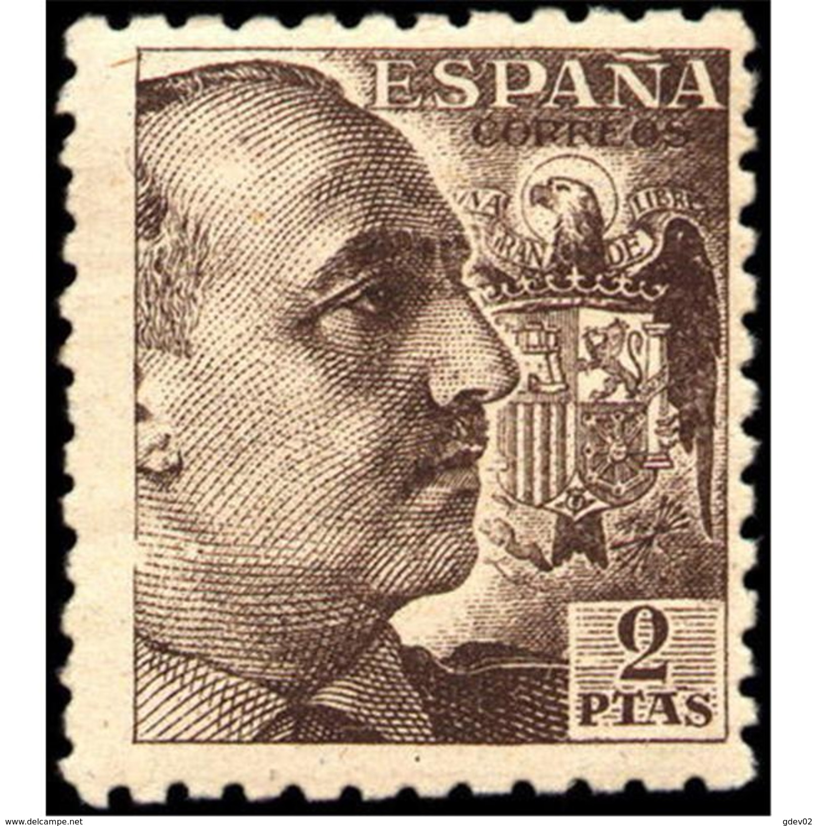 ES932TV-LTV***932STEUESPTANNU.Spain.Esgane .Militar,politico.FRANCO Sanchez Toda.Dentado Grueso.1940/5.(Ed 932**) - Nuevos