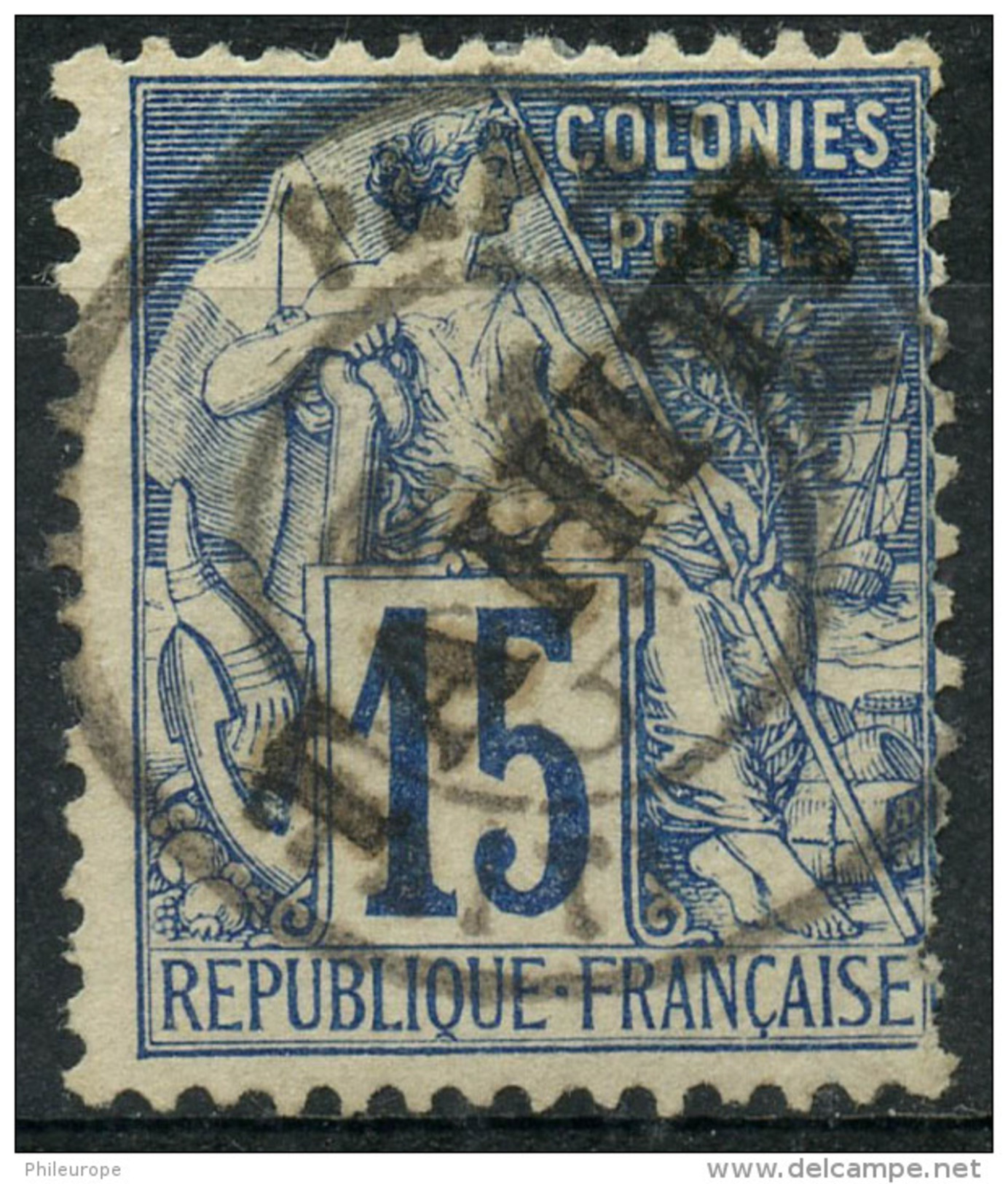 Tahiti (1884) N 12 (o) - Used Stamps