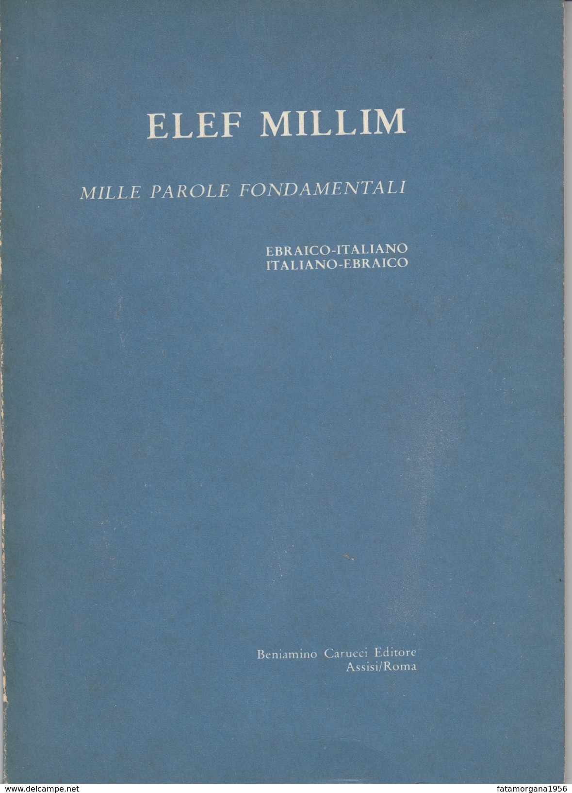 ELEF MILLIM - Mille Parole Fondamentali Di Nello Pavoncello - Cursos De Idiomas