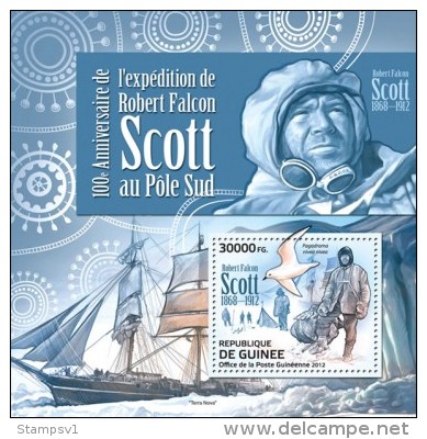 Guinea. 2012 Robert Falcon Scott (1868-1912). (315b) - Explorers