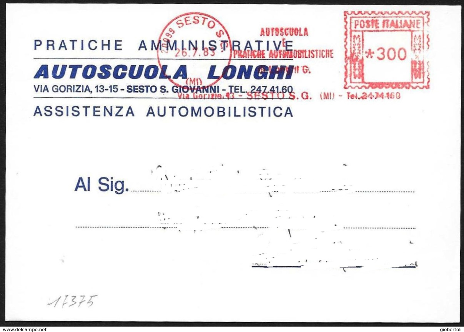 Italia/Italy/Italie: Ema, Meter, Autoscuola, Pratiche Automobilistiche, L'école De Conduite, Les Pratiques De L'automobi - Voitures