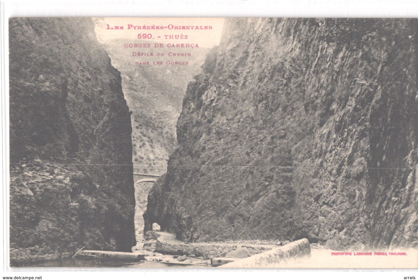 FR66 LA CARENCA - Labouche 590 - Les Gorges Et Défilé Du Chemin - Pont De Chemin De Fer De La Ligne De Cerdagne - Altri & Non Classificati