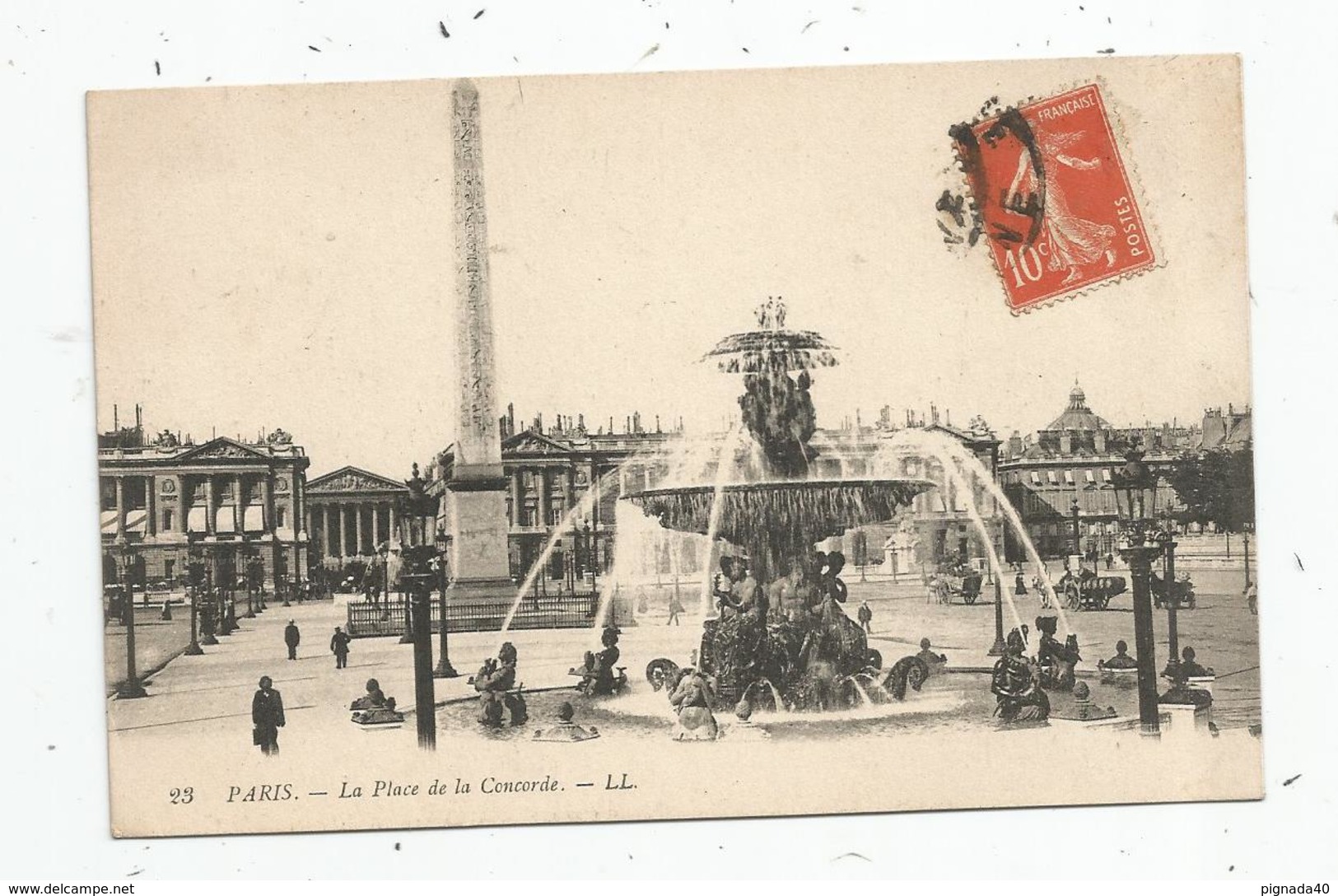 Cp , 75 , PARIS , La Place De La CONCORDE , Voyagée - Other & Unclassified