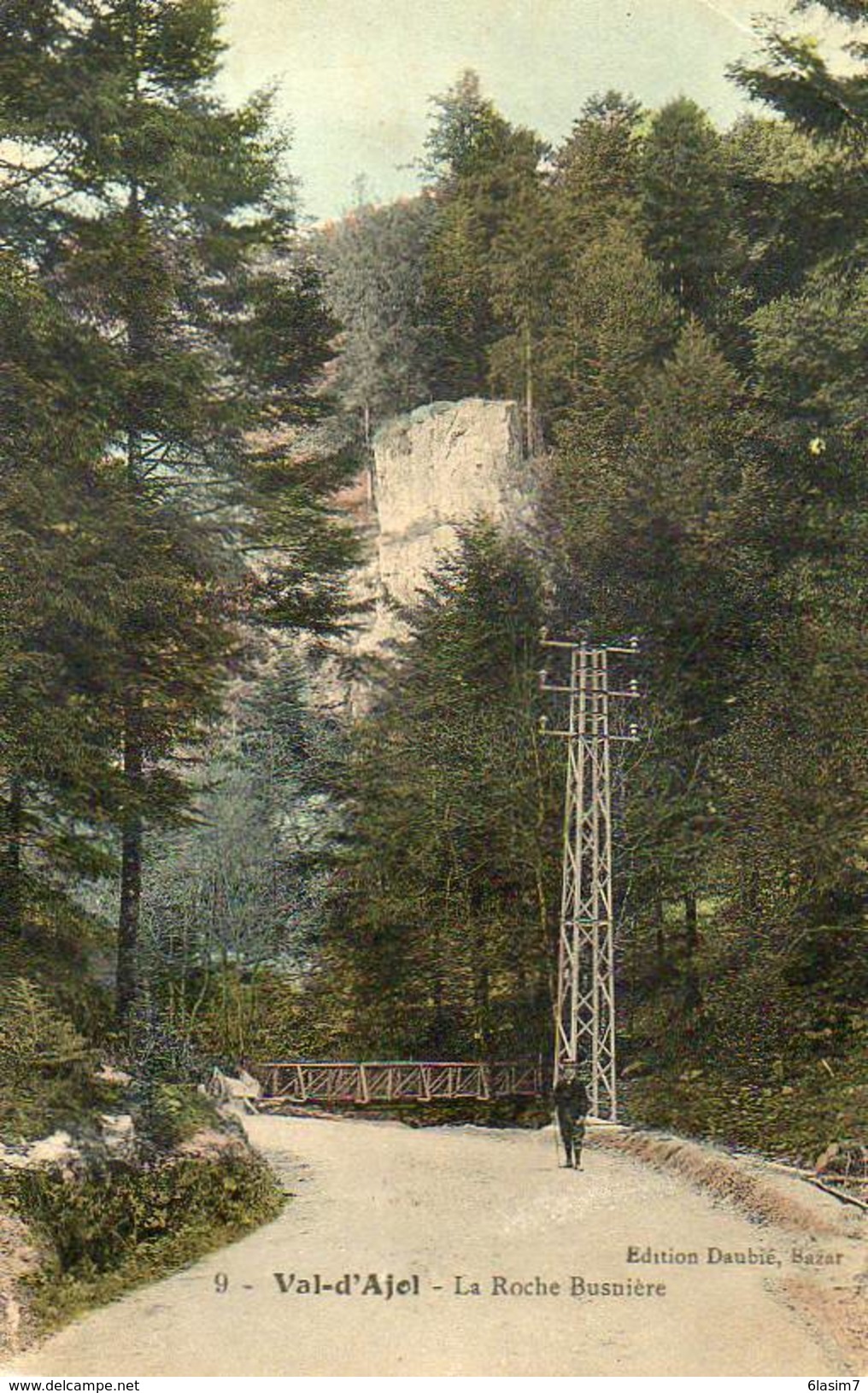 CPA - VAL-d'AJOL (88) - Aspect De La Route Du Val Et De La Roche Busnière En 1913 - Autres & Non Classés