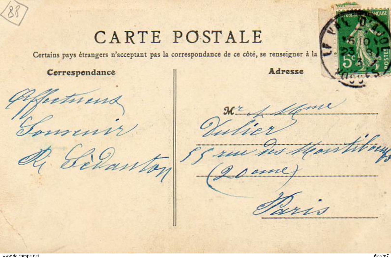 CPA - VAL-d'AJOL (88) - Aspect De La Route Du Val Et De La Roche Busnière En 1913 - Autres & Non Classés