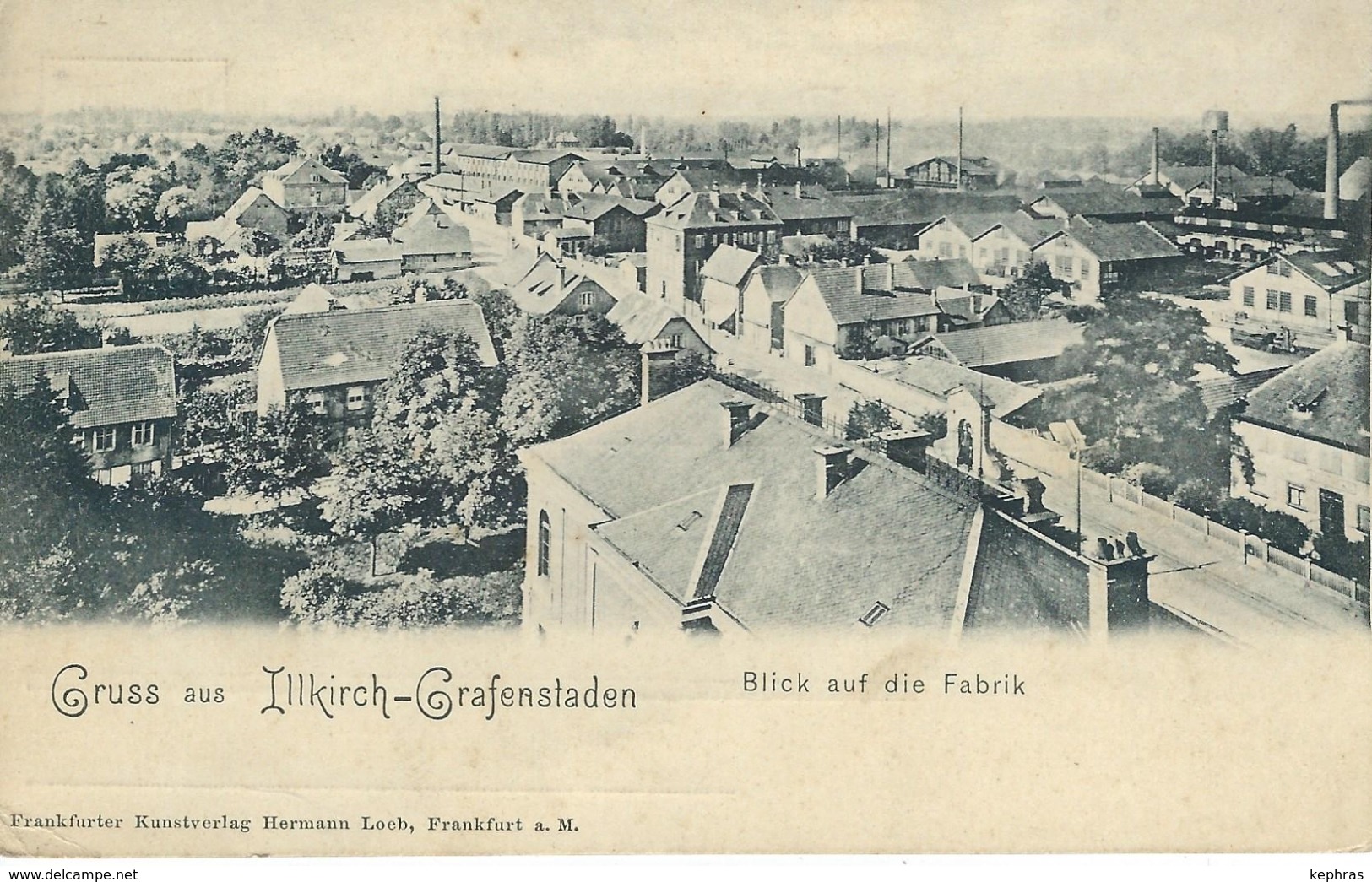 Gruss Aus ILLKIRCH-GRAFENSTADEN : Blick Auf Die Fabrik - Cachet De La Poste 1904 - Autres & Non Classés